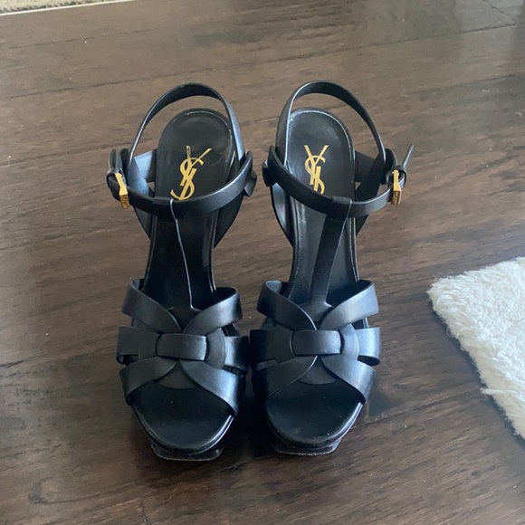 Saint Laurent Shoes - Saint Laurent Tribute 105mm Platform Sandals